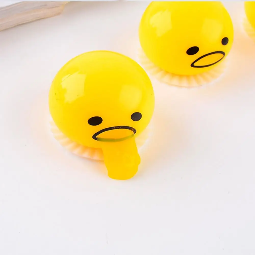 Fluid Vomiting Egg Yolk Pinch Toys Tricky Puking Vomiting Egg Yolk Squeezing Toy Funny Super Soft