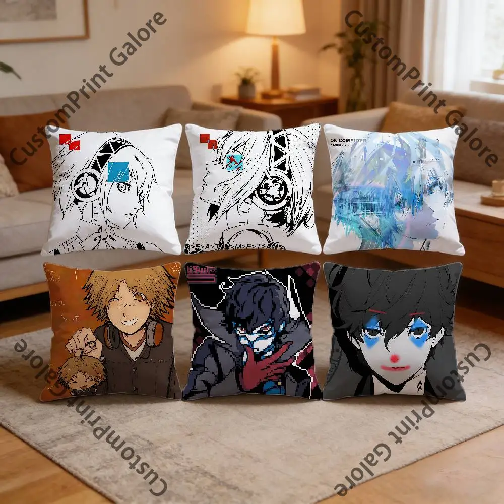 

Y-Yuuki M-Makoto Polyester Printed Pillow Cover Square 30 35 40 45 50 55 cm Soft for Sofa Bed Car Home Decor