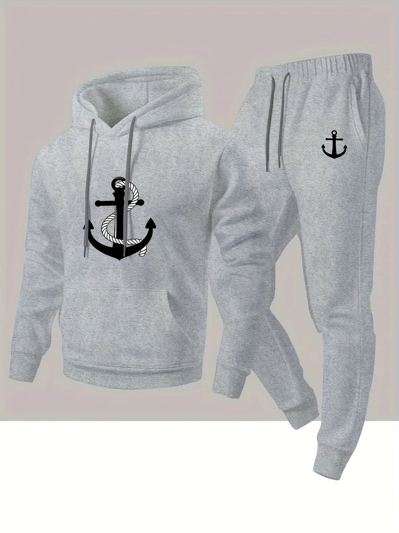 New autumn hoodie hooded set for men and women, featuring a sporty hot selling pin with drawstring and pocket as a gift view 5