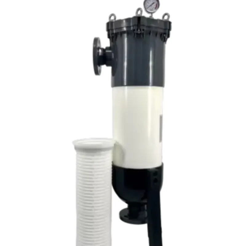 

PF40-B2 PVC Water Filter Housing With Big Flow Pressure Vessel Core Components 1 Year Warranty