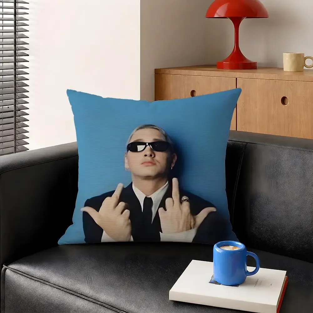 Rapper Eminem Slim Shady Detroit Rap Cushion Cover Decorative Pillowcase Soft Short Plush Cozy Durable Sofa Home Decor Items