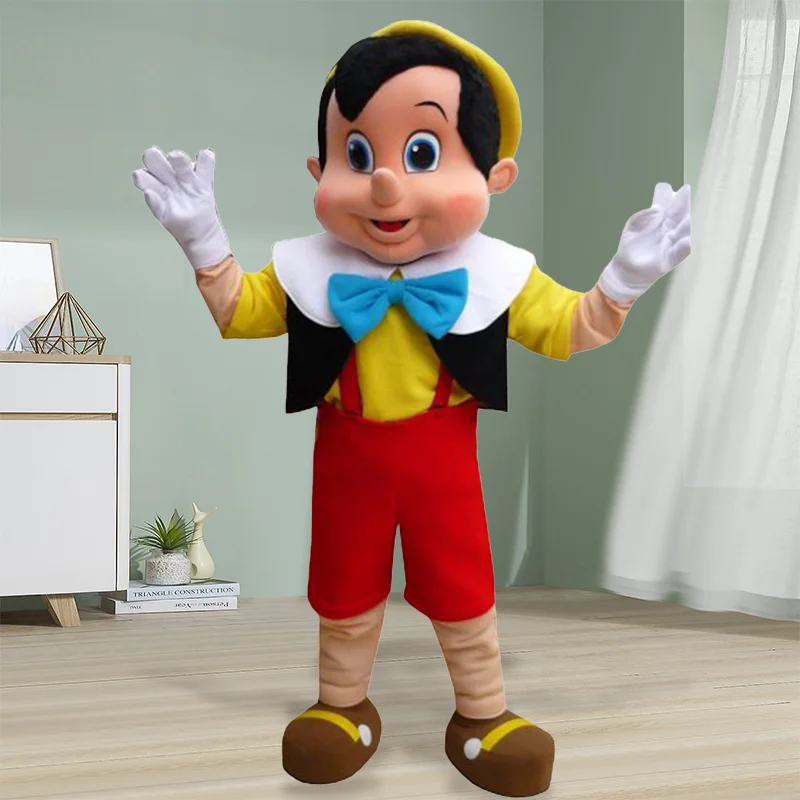 Pinocchio Mascot Costume Anime Cartoon Doll Clothes Advertising Walking Doll Clothes Halloween Christmas Fancy Party Dress Props