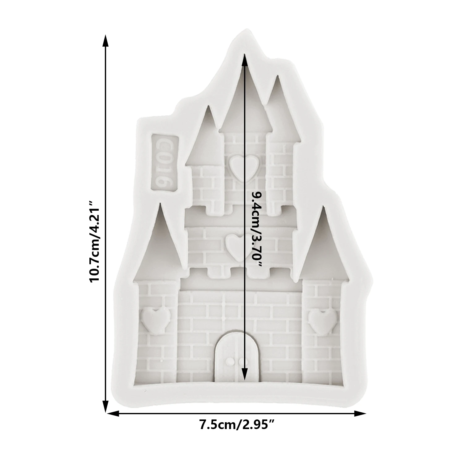 Princess Castle Silicone Molds 3D House Fondant Mold DIY Baby Birthday Cake Decorating Tools Candy Clay Chocolate Gumpaste Mould