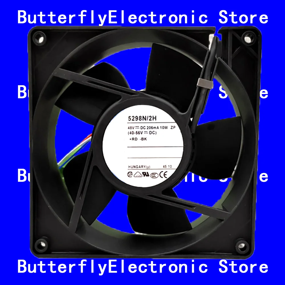 NEW ORIGINAL 5298N/2H 5298 N/2 H 48VDC 10W COOLING FAN 12738 127*127*38MM