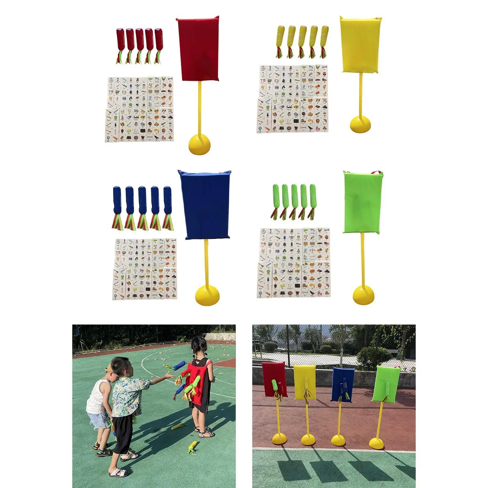 Children Bean Bag Toss Hand Eye Coordination Game Board Preschool Cornhole Game Set for Yard Activities Carnival Sports Backyard