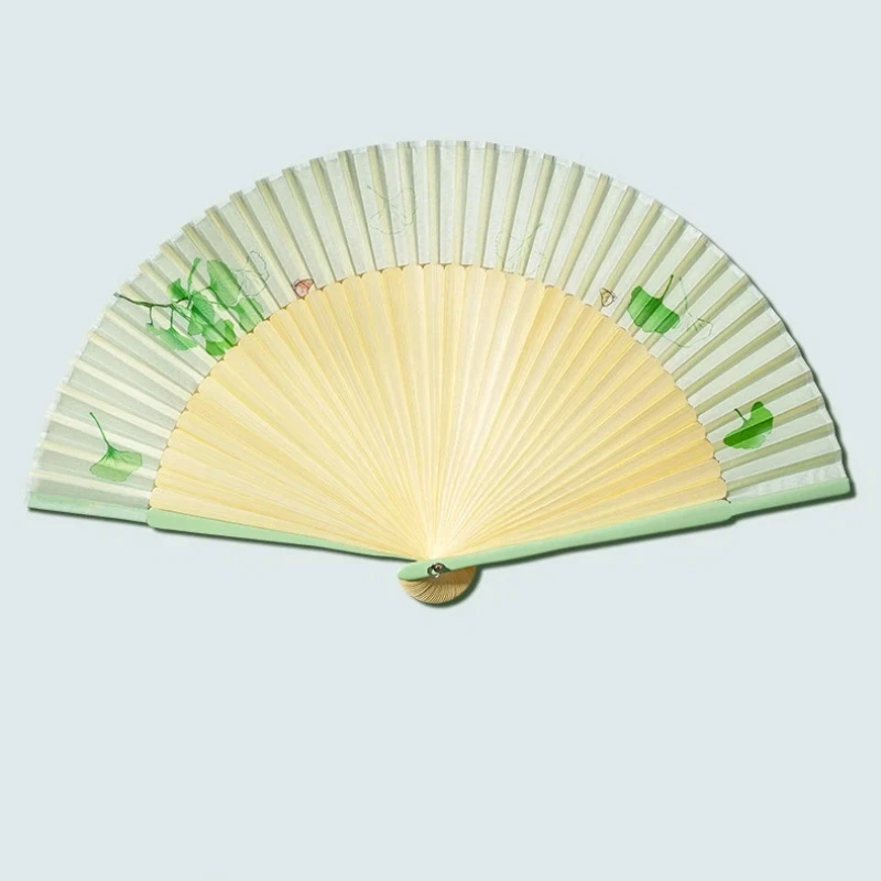 

Chinese Style Printed Folding Fan Hanfu Qipao Photography Fan Ancient Style Portable Dance Show Fan Fashionable Versatile