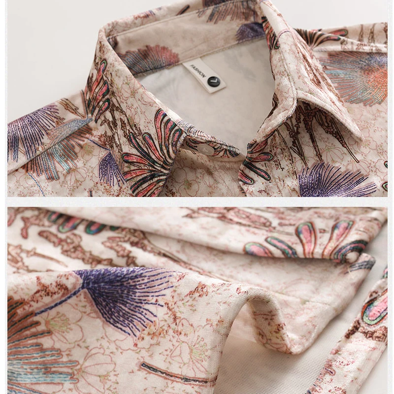 Male Shirt Men's Streetwear Blouse Mens Clothing Fashion Shirt Spring Autumn Winter Streetdress Popular Casual Elegant Hombre