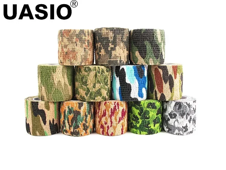 4.5m Camouflage Elastic Wrap Tape Hunt Disguise Elastoplast Self Adhesive Sports Protector Knee Finger Ankle Athletic Bandage