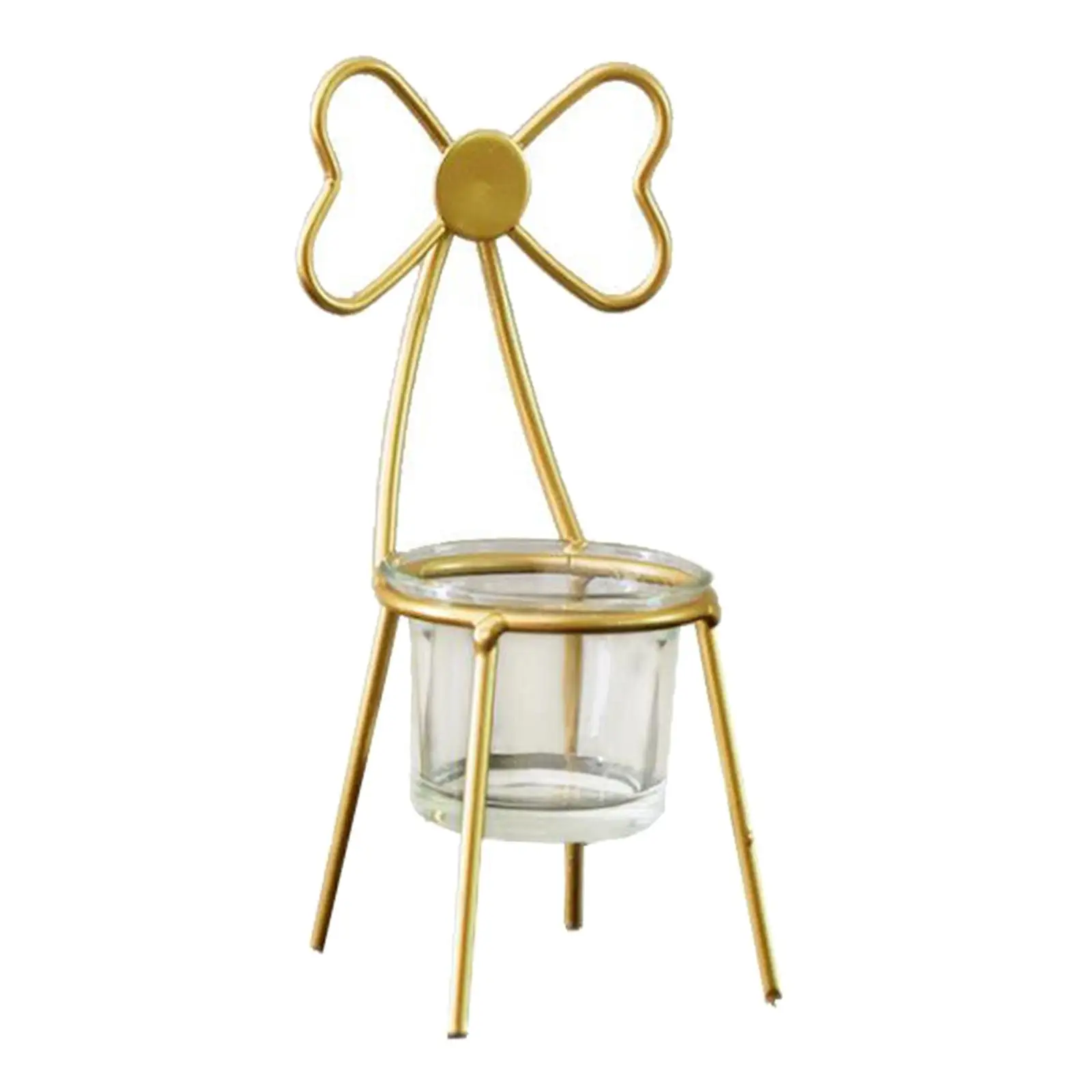 Retro chair shaped candle holder tealight stand holder decoration