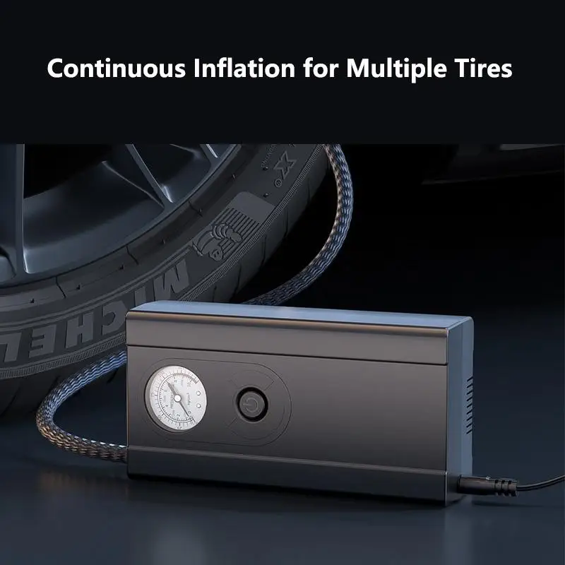 ST-9622 DC12V Cordless Tire Inflator Pointer Style Digital Display Air Pump for Home Garage Outdoor Travel Use