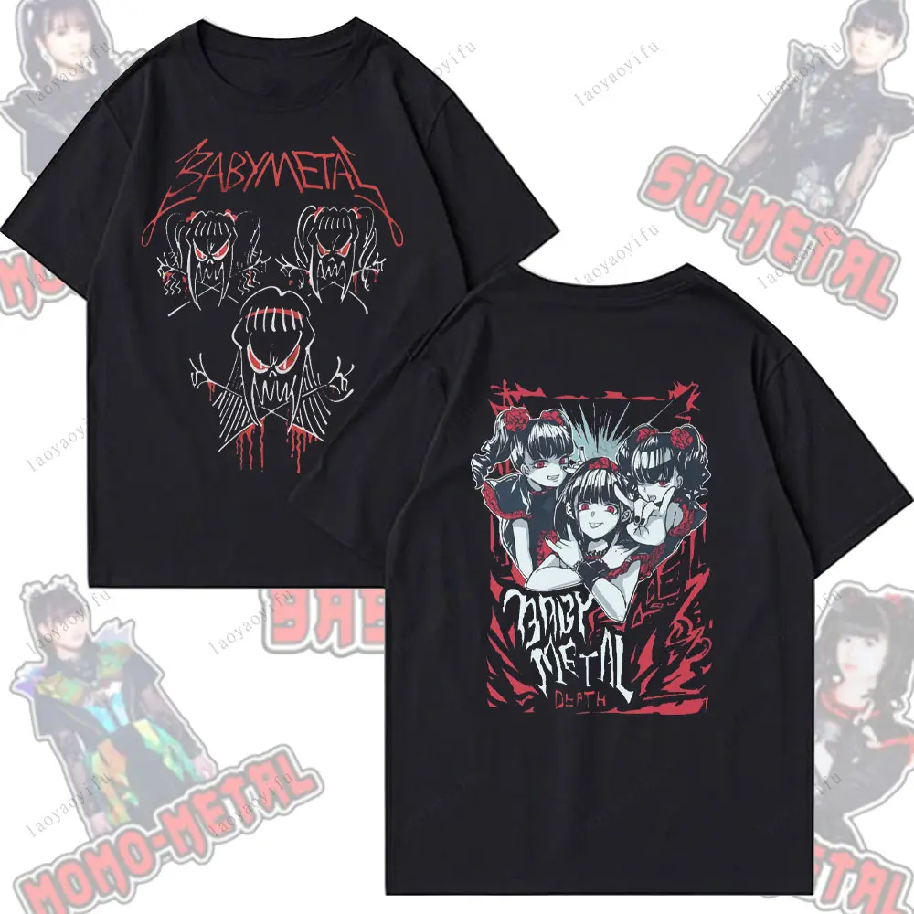 

Babymetal Japanese Band T-shirt Men Hip-hop Rock Band Casual Short Sleeve Y2k T-shirt Tops Beautiful Unisex Clothing Y2K Top