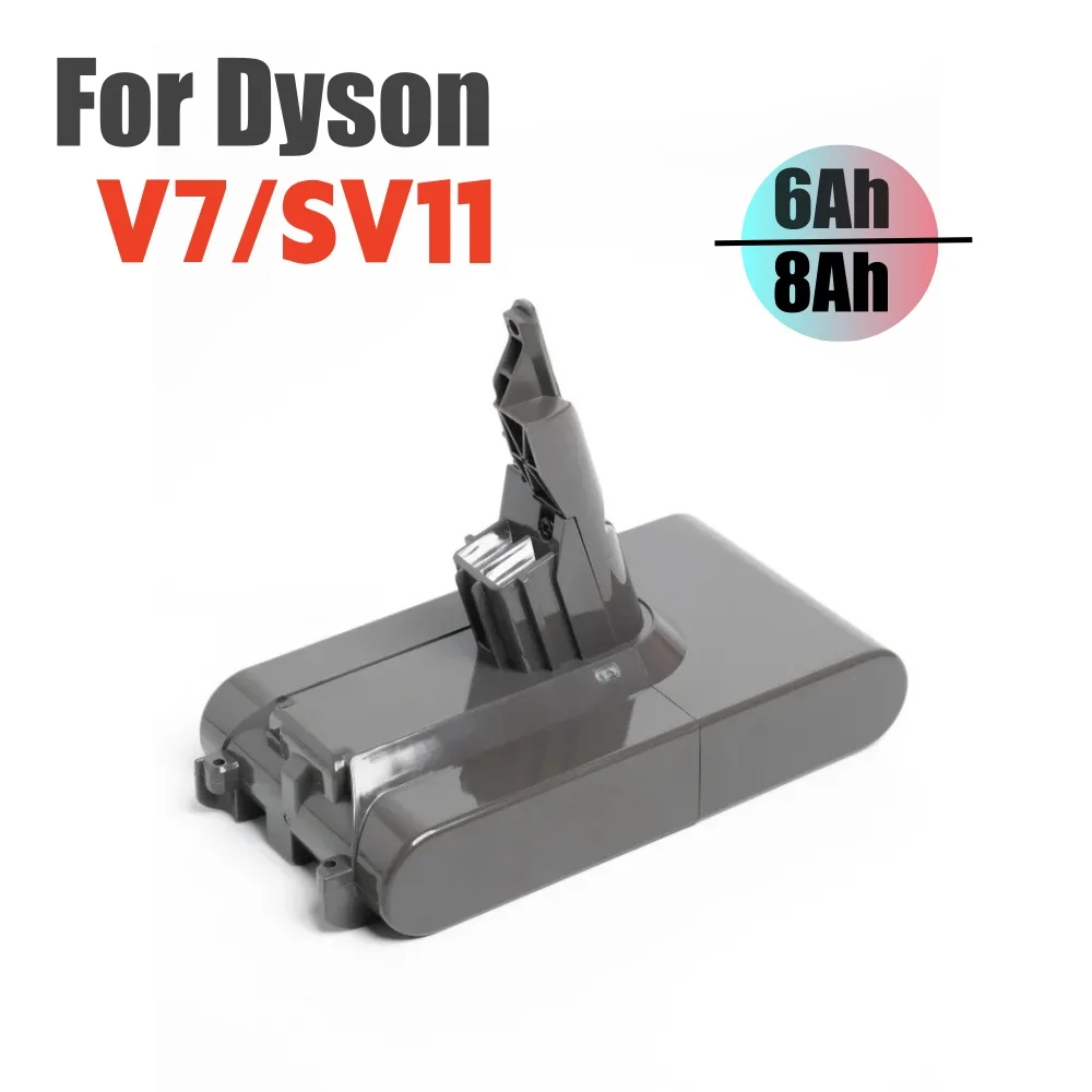 

Original 8000mAh 21.6V Lithium For Dyson V7 Battery Replacement for Motorhead Pro Trigger V7 Animal Car+Boat Fluffy SV11Battery