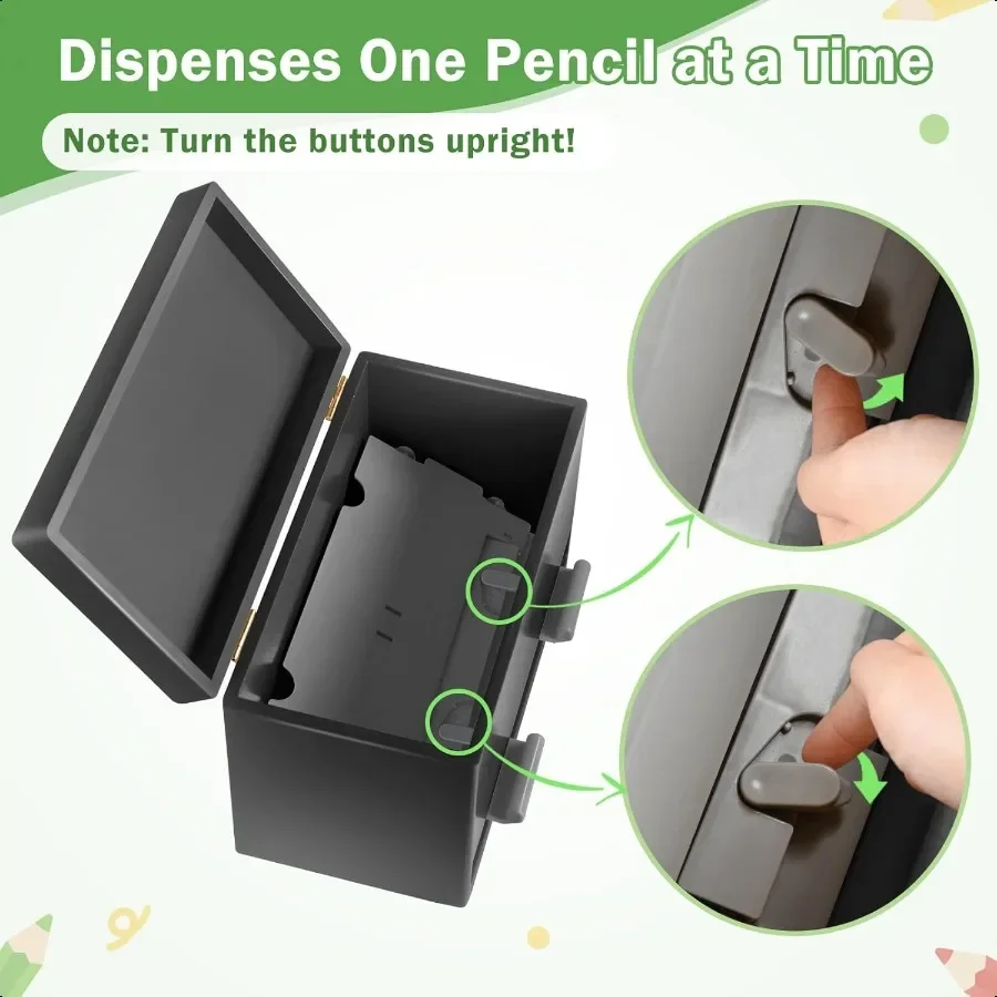 Pencil Dispenser for Classroom Wooden Pencil Holder for Desk Teacher Must Haves for Organization and Storage Pencils Straw Disp