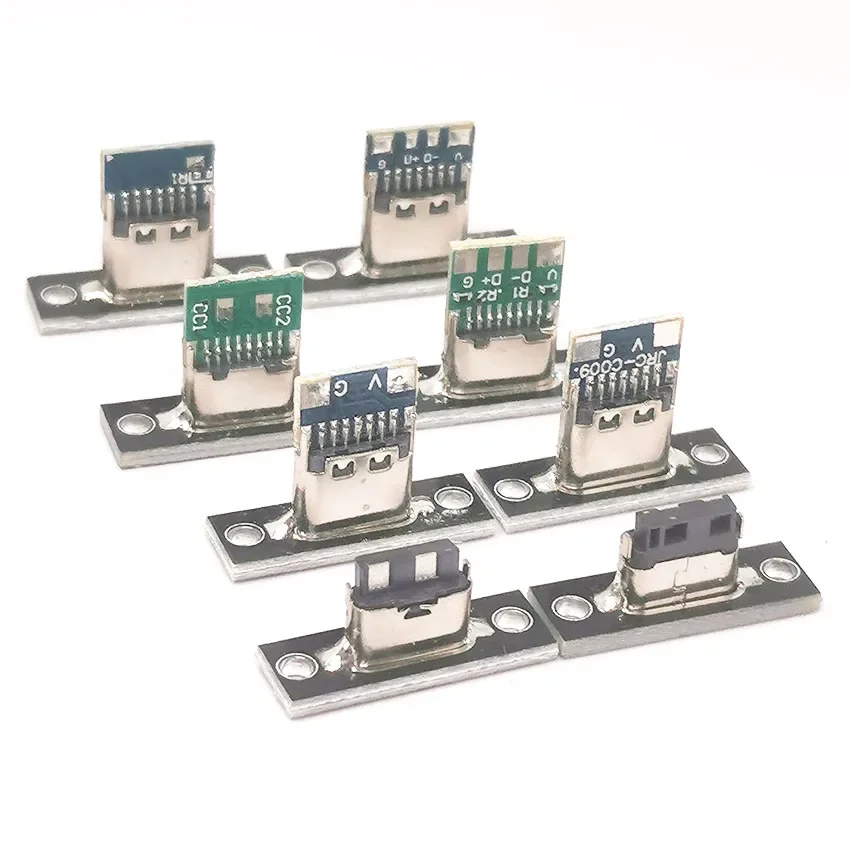 10-50pc Type-C USB Jack 3.1 Type-C 2Pin 4Pin 5Pin 6Pin Female Connector Jack Charging Port USB 3.1 Type C Socket With Screw Fixi