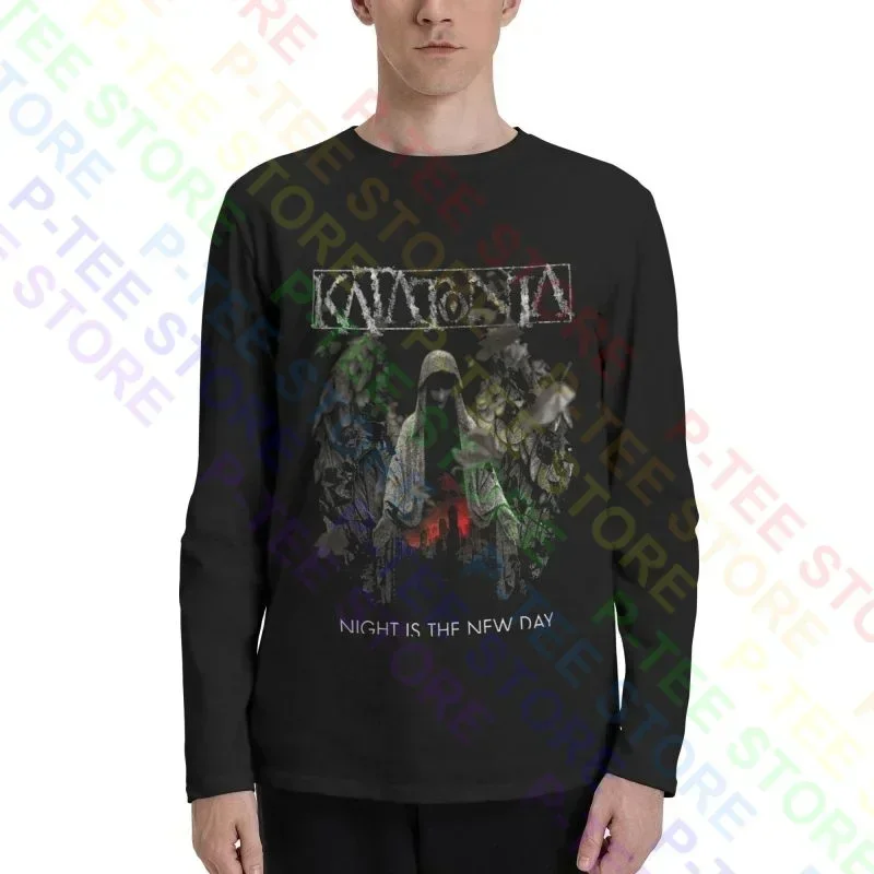 Katatonia Night Is The New Day Progressive Rock Opeth Camisetas de manga comprida Camiseta com estampa rara