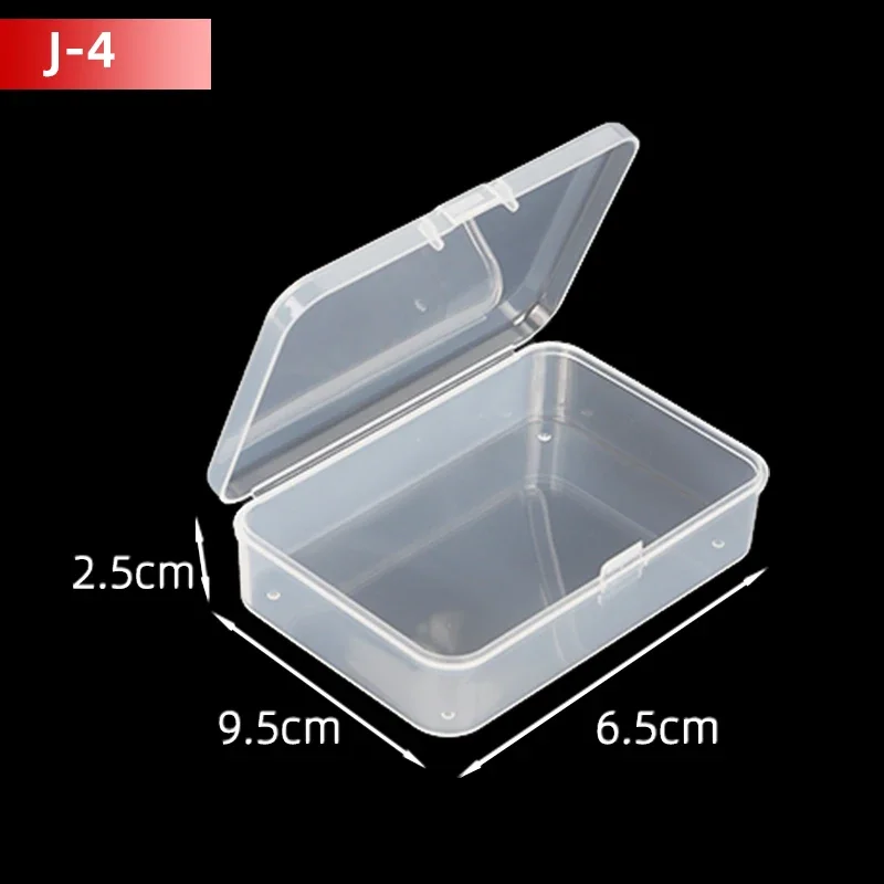 5 stks/10 stks PP Opbergdoos Mini Transparante Plastic Case Container Vierkante Rechthoek Verpakking voor Sieraden Kralen kleine Items