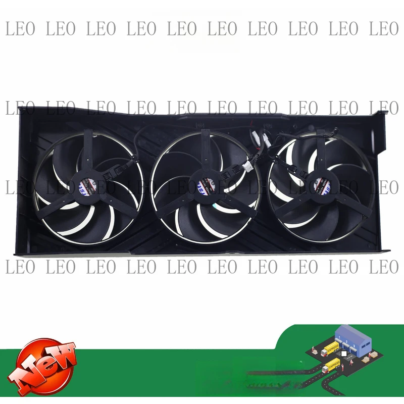 SS Graphics card fan and shroud for  PNY RTX 4080 SUPER  RTX 4090 VERTO
