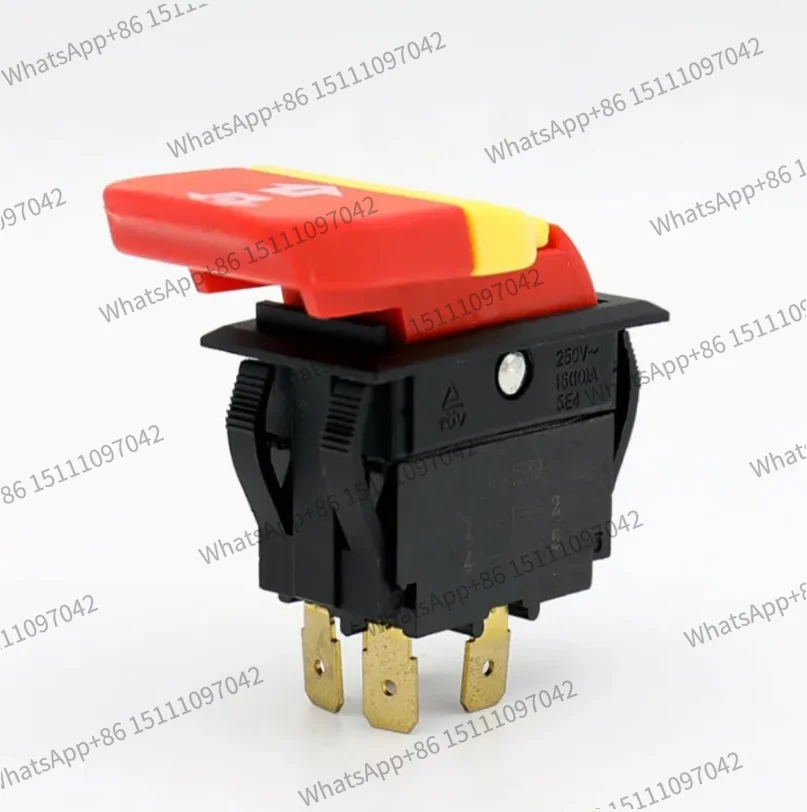 16A 250V 5E4 Wooden Machinery Power Tools Electromagnetic Push Button Switch HY18