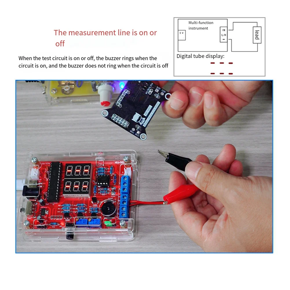 Signal Generator Multifunctional Instrument Making DIY Electronic Kit Current Temperature Detection Soldering Exercise