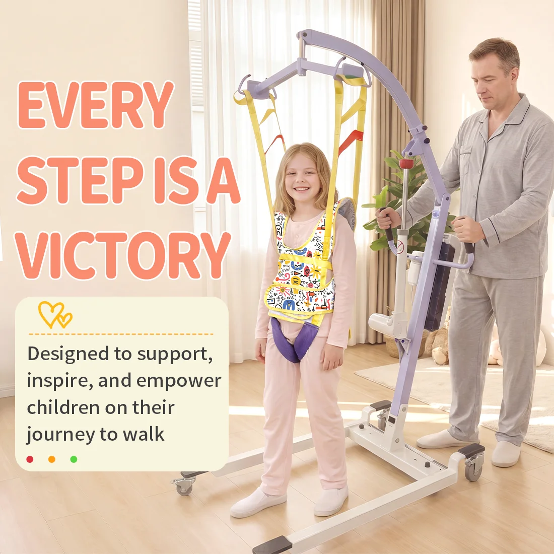Ehucon Divided Leg Lift Sling for Children,Breathable Kids Transfer Sling,Patient Hoist Walking Harness Sling for Patients