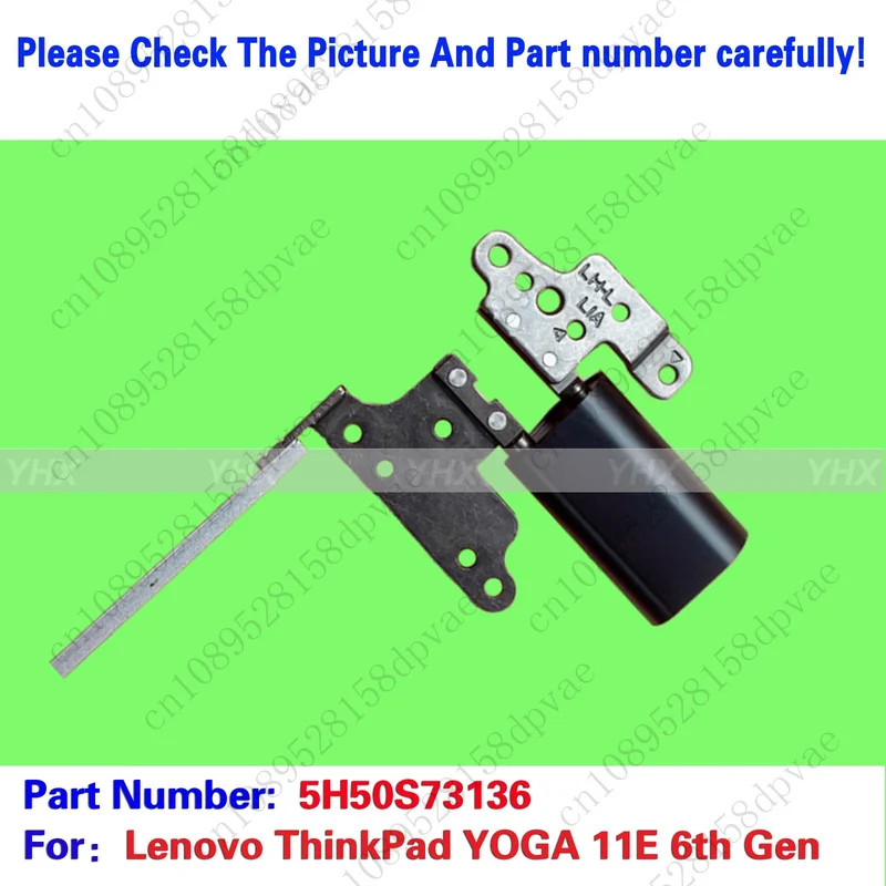 GYX New For Lenovo Yoga 11E Gen6 LCD Screen Hinge Shaft Axis Kits L&R 5H50S73136.
