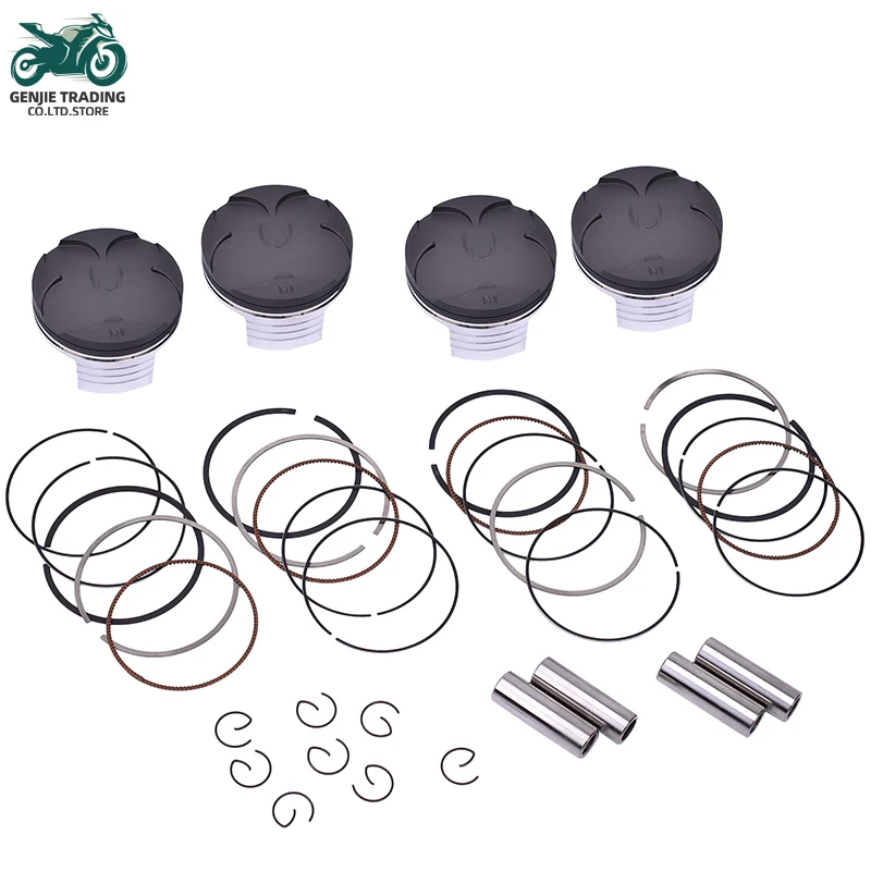 

4set 67mm 67.25mm 67.5mm 67.75mm 68mm Motorcycle Engine Piston Ring For Honda CBR600RR A F5 2007-2008 CBR 600RR AC F5 Piston KN9