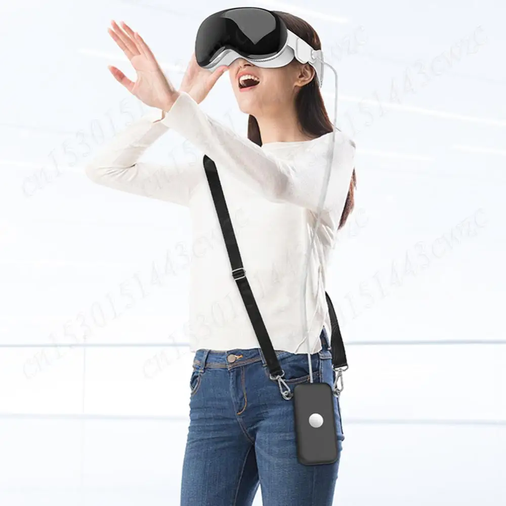 غطاء حماية من السيليكون مضاد للخدش، عبوة كاملة، حافظة واقية مقاومة للسقوط لبطارية Apple Vision Pro