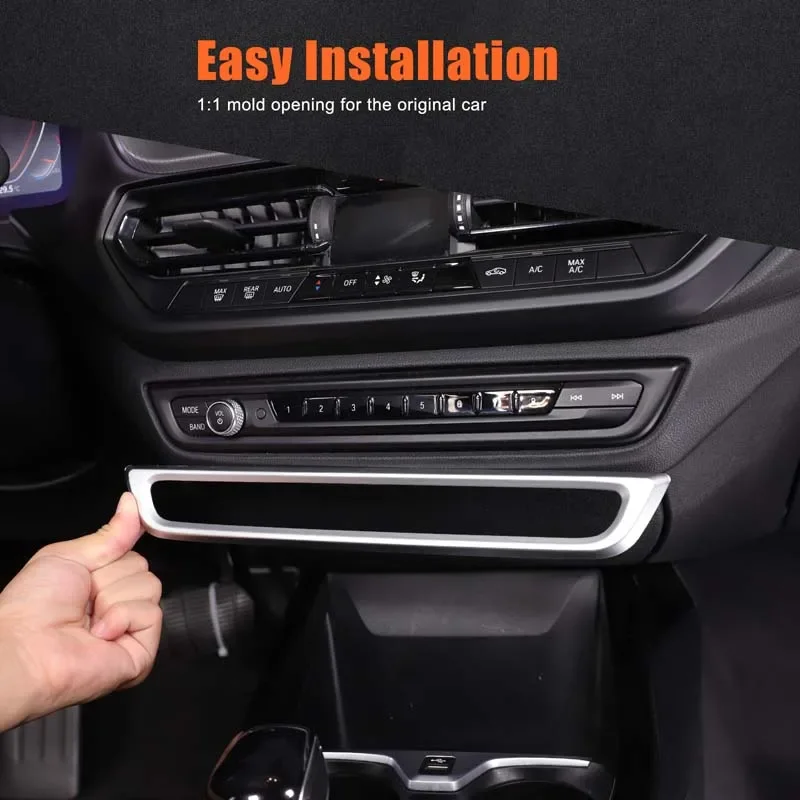 

1Pcs ABS Carbon Fiber For BMW 1 2 Series F40 F44 2020-2024 Car Center Control Panel Volume Knob Frame Cover Trim Car Accessories