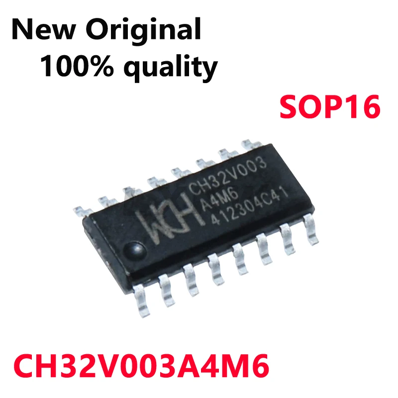 10-100/szt. Nowy oryginalny układ mikrokontrolera CH32V003A4M6 CH32V003 A4M6 SOP16 w magazynie