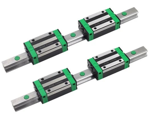 

2pcs HGR15 HGR20 HGR25 linear guide +4 HGH15CA/HGW15CC slider blocks etc 300-1400mm for CNC parts Routers