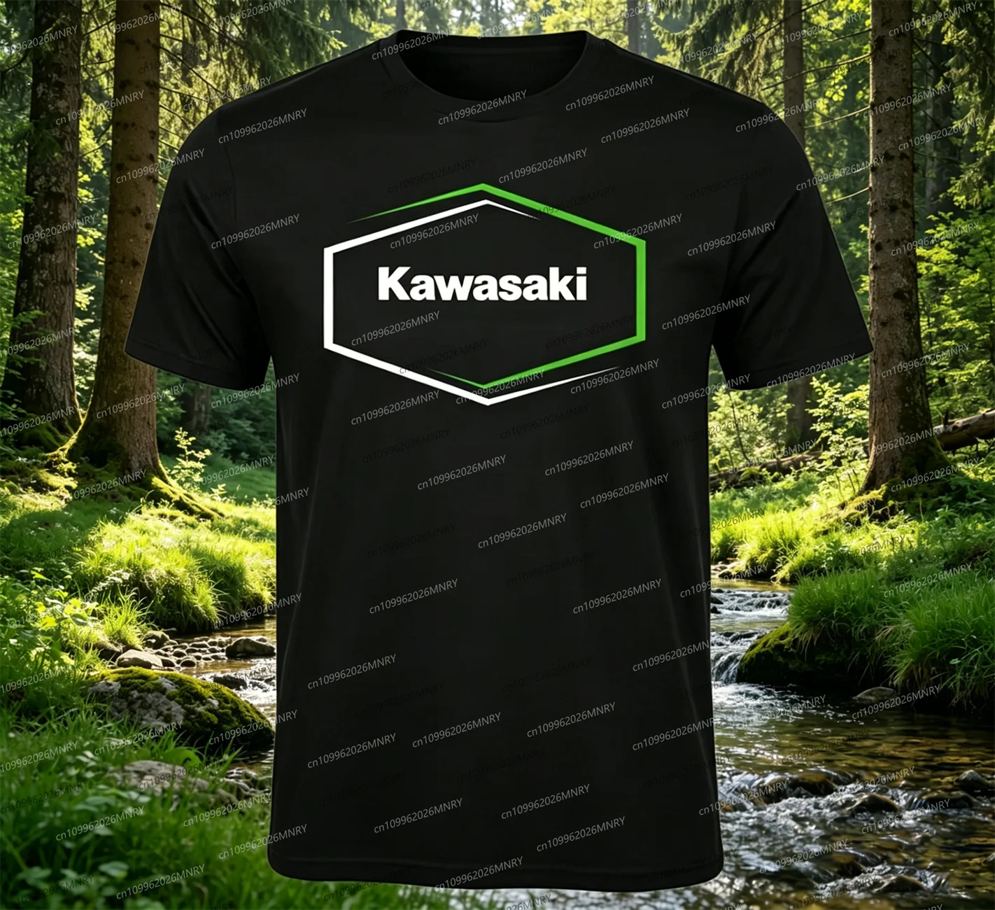 

Summer Men Tshirt Kawasaki Cotton T-shirt Men's Women's Motorcycle T-shirt Women tshirt Training Motorcycle Kawasaki T-Shirt