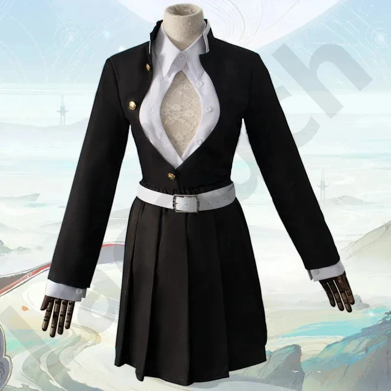 

♥Halloween Cosplay Costume Kimetsu no Yaiba Anime Mitsuri Kanroji Uniform Wigs Headband Carnival SetNew 2026 Topspeed Cos