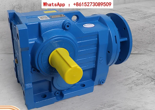 JK87 series horizontal hard tooth surface spiral bevel gear reducer precision right angle output energy-saving motor