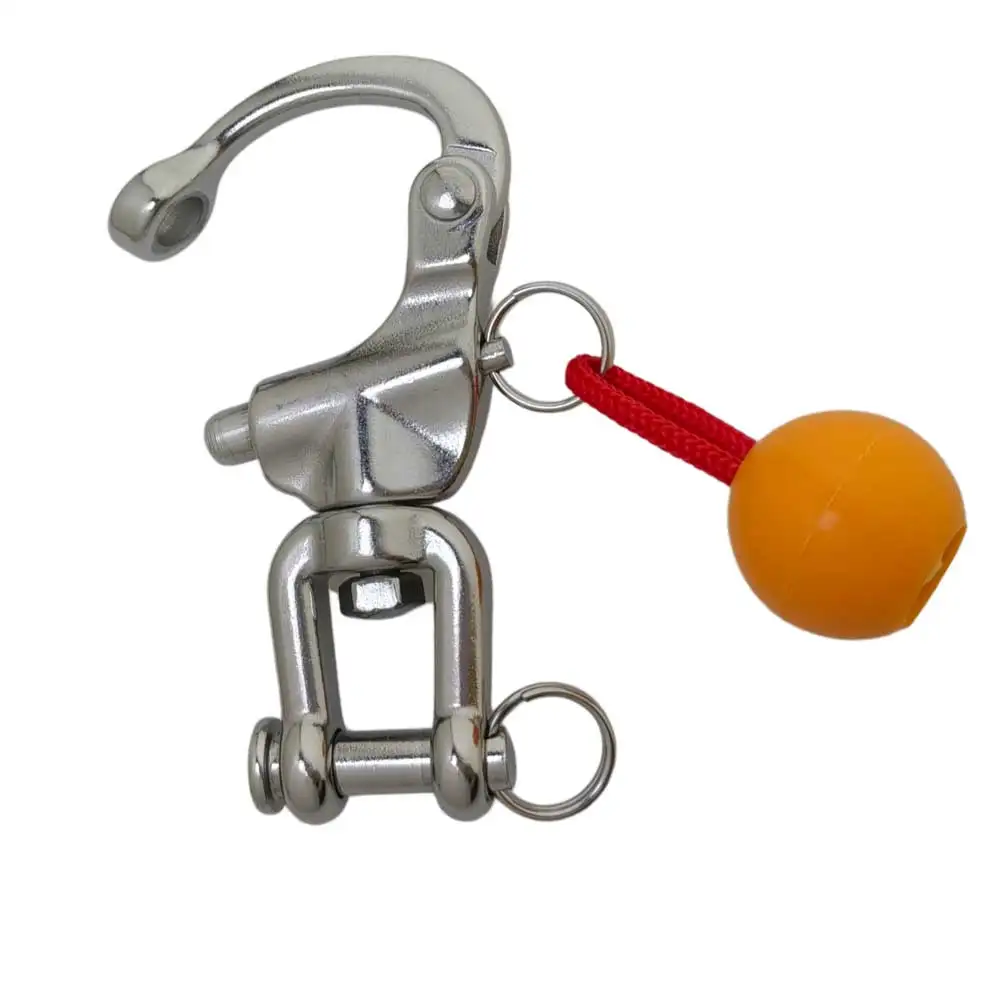 316 Stainless Steel Snap Swivel Shackle with Quick Release Swivel Hook Marine Boat Yacht Sailing Rigging Shade Sail Hardware