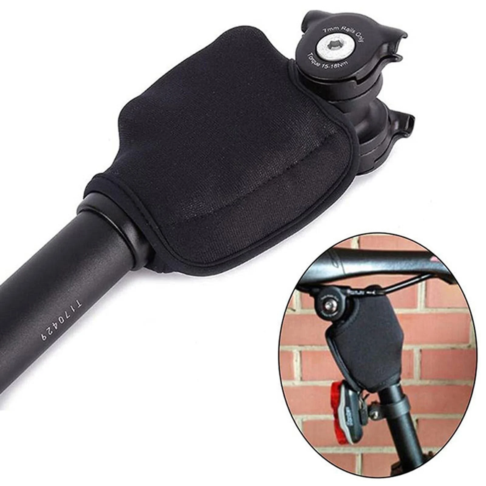 غطاء أنبوب المقعد لـ SR Suntour NCX غطاء حماية الغبار ممتص الصدمات مشبك أنبوب المقعد