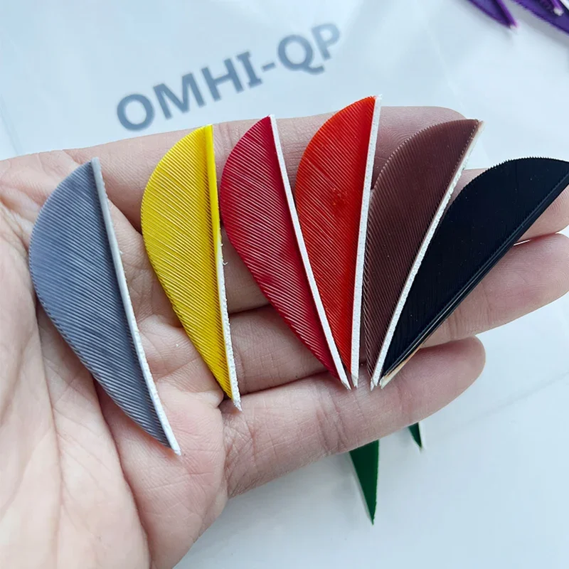 100 buah panahan Turki bulu tetesan air 2 inci Natural Fletching DIY panah Fletching sayap kanan baling-baling untuk berburu panah