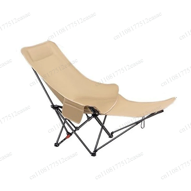 3-Speed Adjustable Moon Chair Portable Folding Outdoor Camping Lounge Chair For Picnic Napping