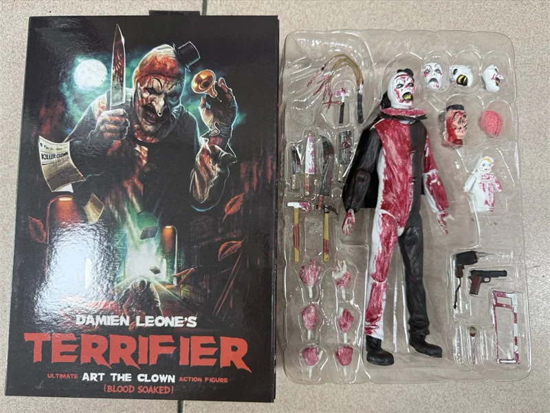 Neue NECA Art The Clown Figur, Damien Leones Terrifier Actionfigur, Modellspielzeug mit Beweglichen Gelenken, Neujahrs-Geschenk – Detail 15