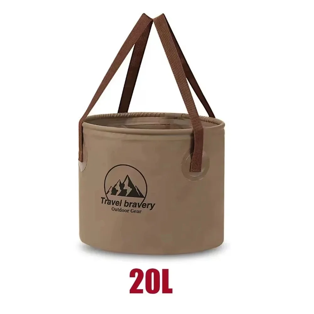 Car Folding Bucket Waterproof Foldable Sink Travel Foldable Basin Camping Hiking Fishing Storage Bucket Fishing Gear Supplies