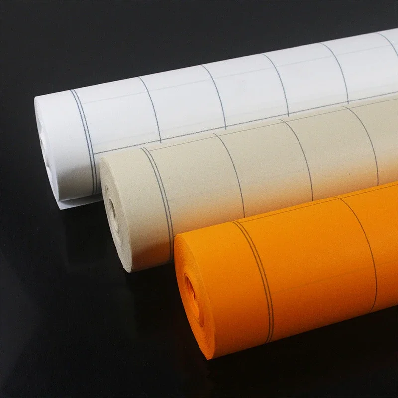 Thickened Griding Xuan Paper Antique Long Scroll Official Script Seal Script Rice Paper Calligraphy Works Half Ripe Rice Paper