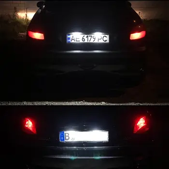 適用於標緻 206 207 307 308 406 407 和雪鐵龍 C3 C4 C5 BERLINGO SAXO XSARA 的 2 個 CAN 總線 LED 車牌燈泡 12 最佳銷售 適用於標緻407 - №6