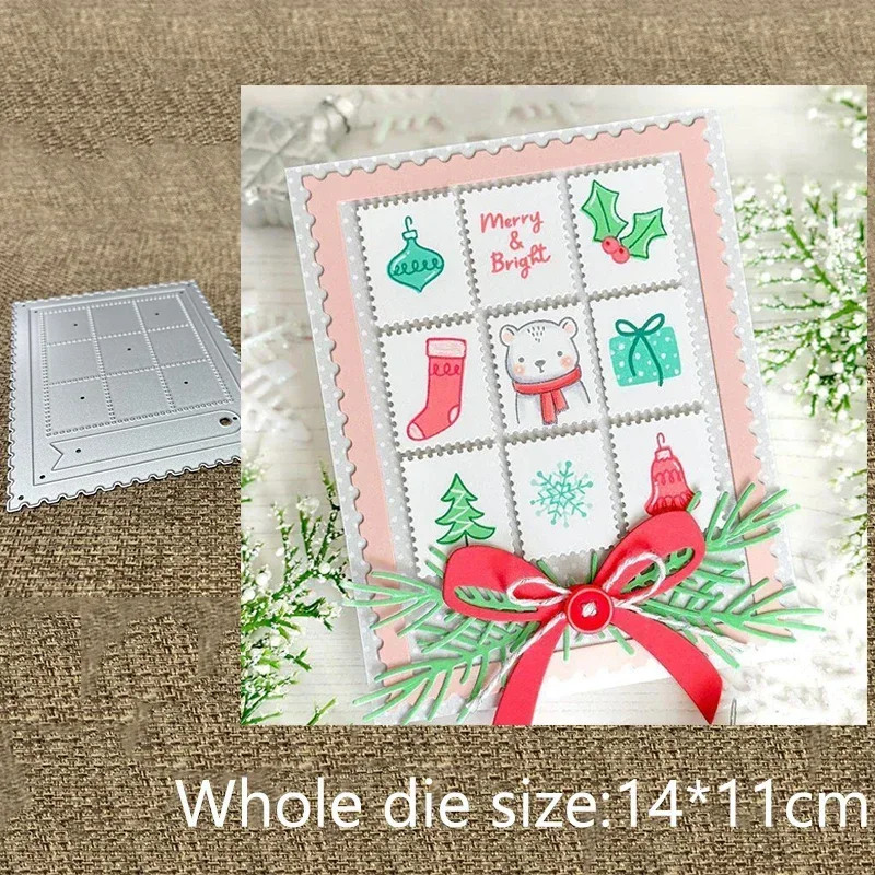 

New Design Craft Metal stencil mold Cutting Die Postage Frame decoration scrapbook die cut Album Paper Card Craft Embossing