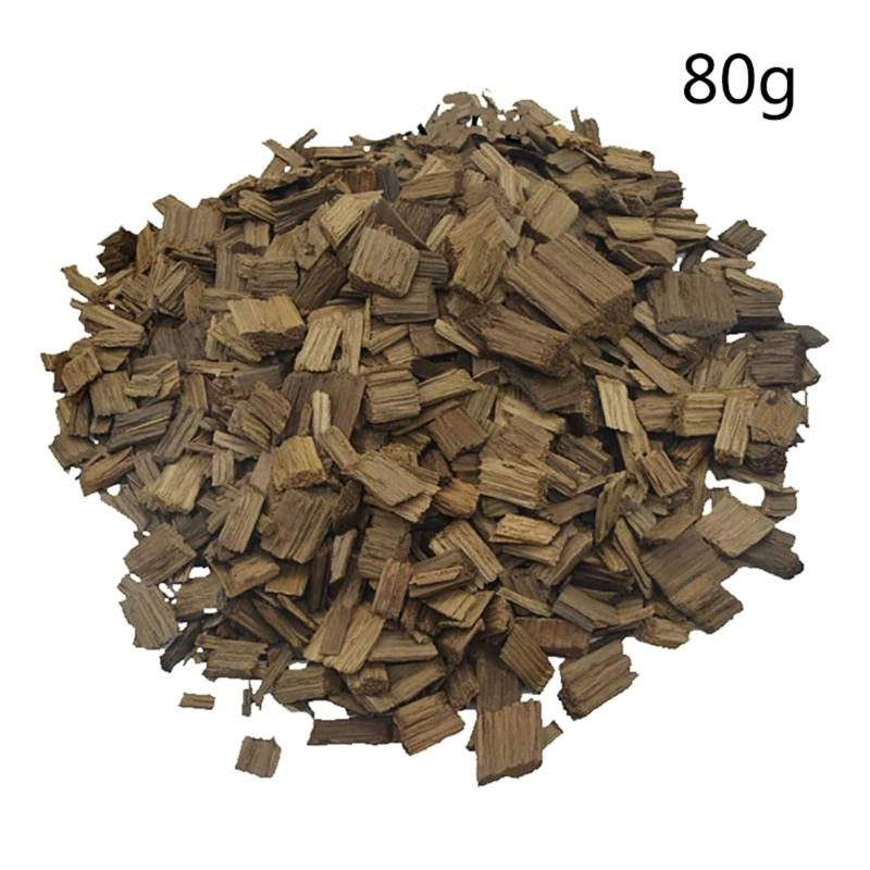 80g Oak Chips Household Brewing Brandy Wine Making Accessories Toasted Oak Chip Winery Wine Making Supply