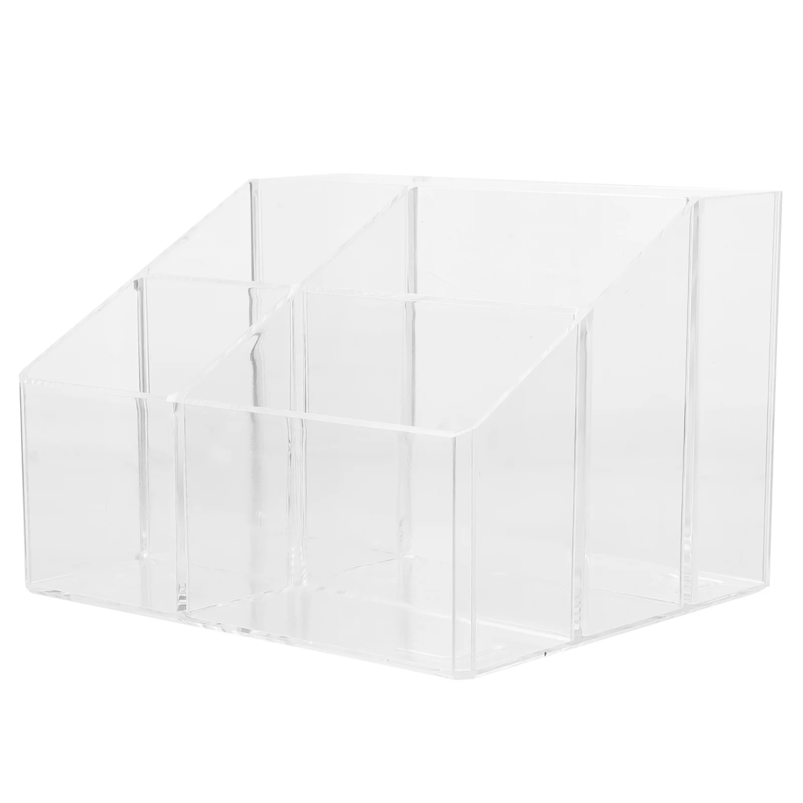 

5-Compartment Acrylic Tea Bag Box Coffee Bag Case Sugar Packet Holder Countertop Organizer Suitable for Kitchen Coffee Shop