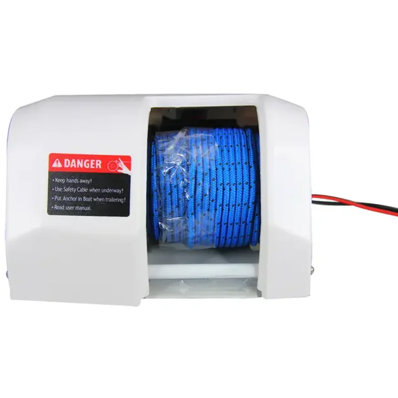 Canghe Marine Pontoon 35 Winch for Fresh Water Electric Anchor Winch Suitable 30lb Anchor 12V 100 ft Rope Marine