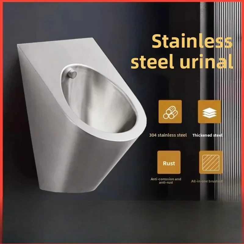 Bar stainless steel wall-mounted urinal toilet fully automatic integrated induction urinal