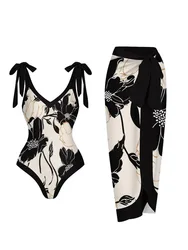 2024 String einteiliger Badeanzug & Vent Rock gepolstert sexy Bade bekleidung Frauen Badeanzug weiblich schwimmen Sommer Beach wear Bodysuit