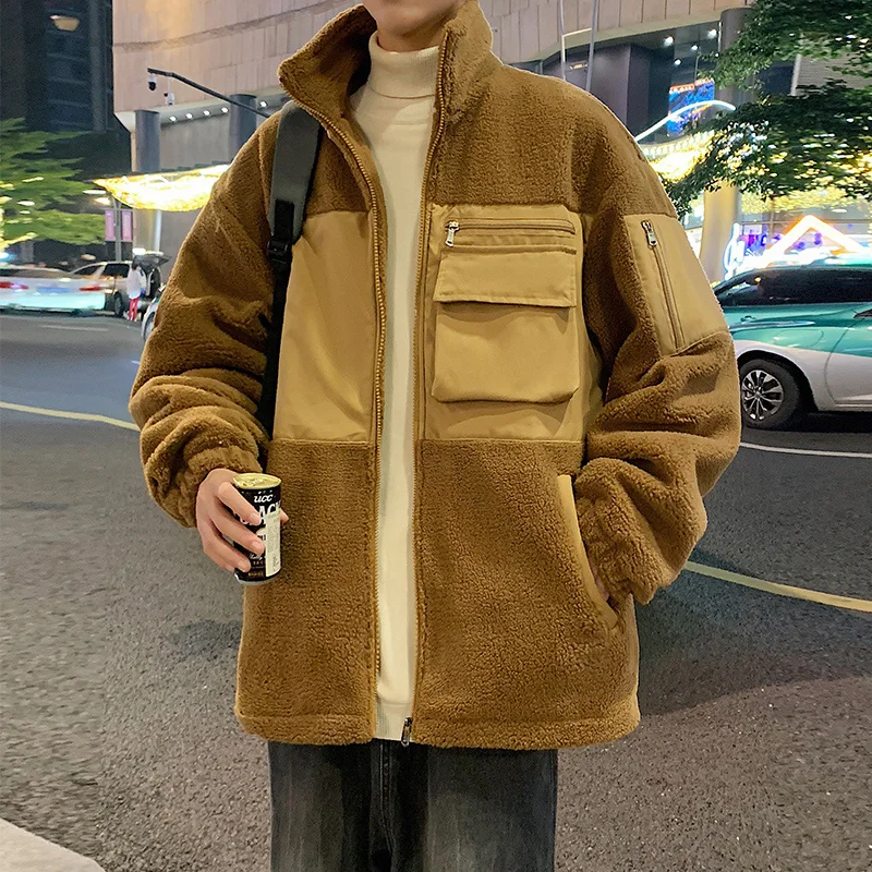 

Winter Men's Outdoor Jacket Fleece Casaul Coat Autumn Warm Thick Jacket Men Warm Parka Fleece Lined Thicken Warm Coat