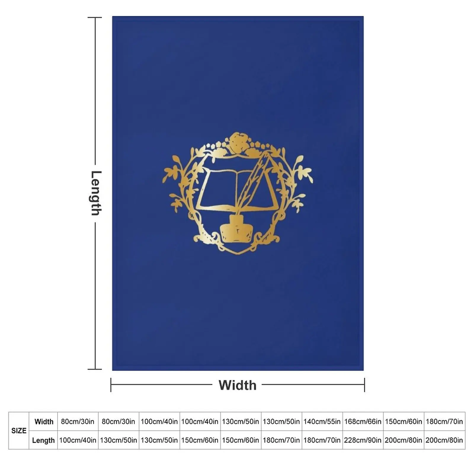 Ascendance of a bookworm golden logo Myne's Crest Throw Blanket Luxury Designer anime Blankets