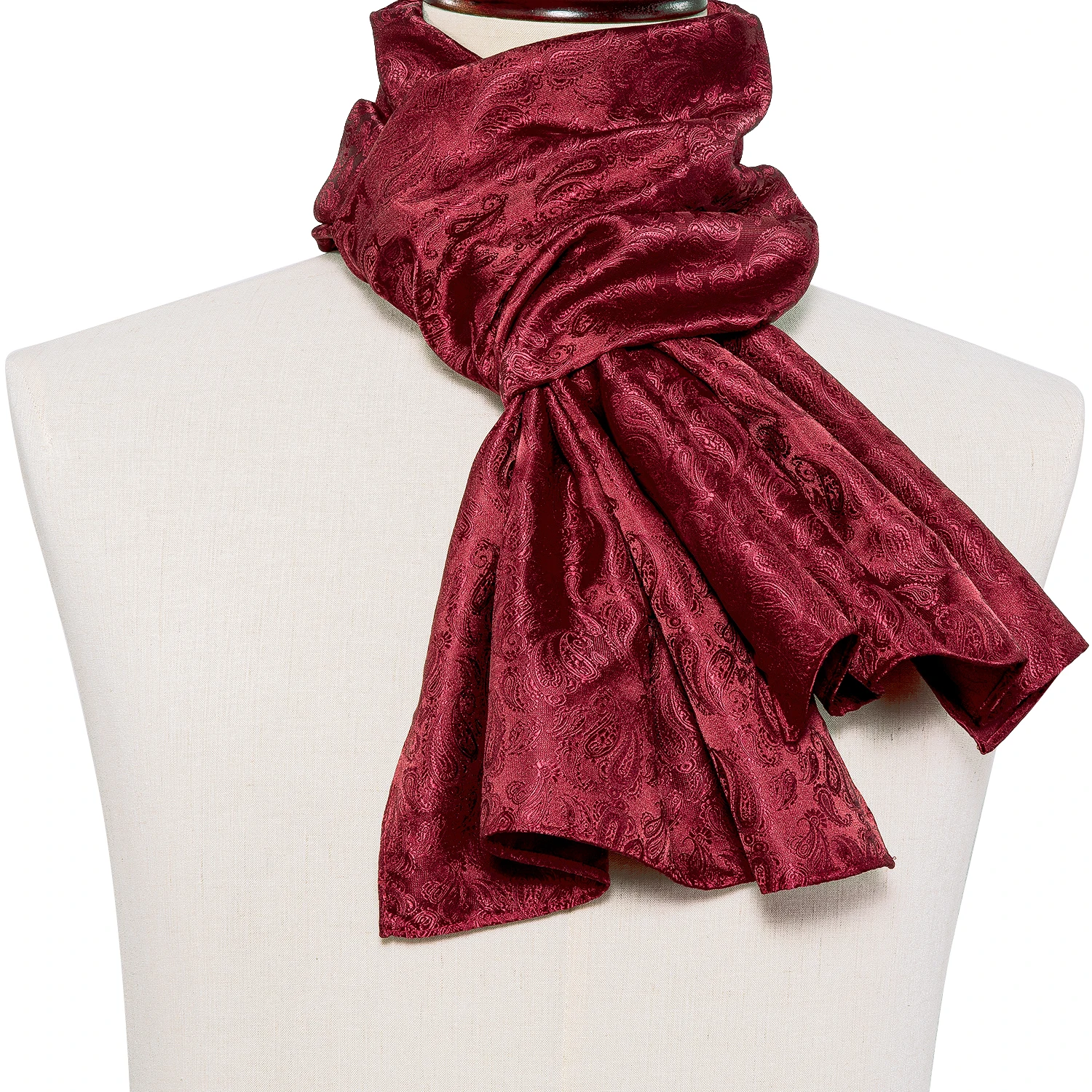 New Fashion Men Scarf Tie Set Blue Gold Jacquard Paisley Autumn Winter Hanky Cufflink Casual Business Shawl Gift Barry.Wang